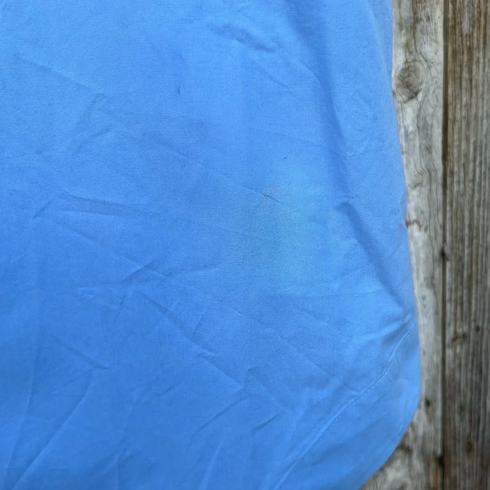 Anthropologie Maeve The Soren Long Sleeve Midi Shirt Dress Cotton Blue M - Picture 15 of 16